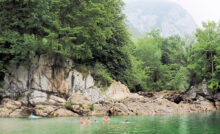 Tornín: Río Dobra - Olla de San Vicente (Cangas de Onís, Asturien, Spanien)