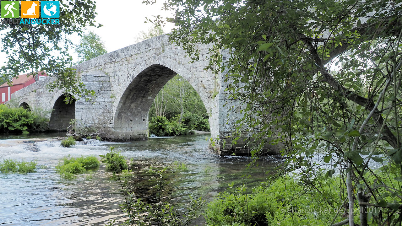 21/29 - Ponte de Cernadela (Senda fluvial do río Tea, Mondariz-Balneario, Galicien, Spanien)