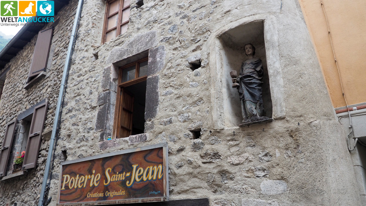 28/51 - La statue Saint-Jean, Villefranche-de-Conflent (Pyrénées-Orientales, Okzitanien, Frankreich) (1)
