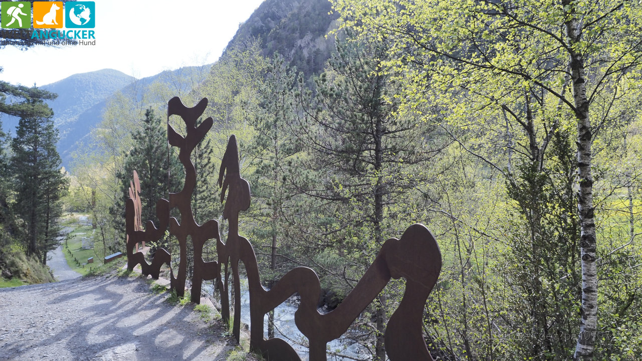 29/43 - „L'homme-de-fer-taupe-qui-chemine“, Ruta del Ferro (Llorts, Ordino, Andorra)