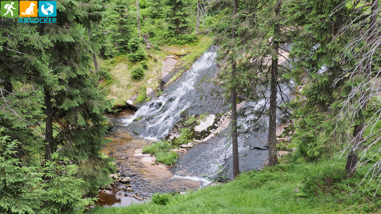 15/29 - Elbe-Wasserfall im Elbgrund (Spindlermühle, Riesengebirge, Tschechien)