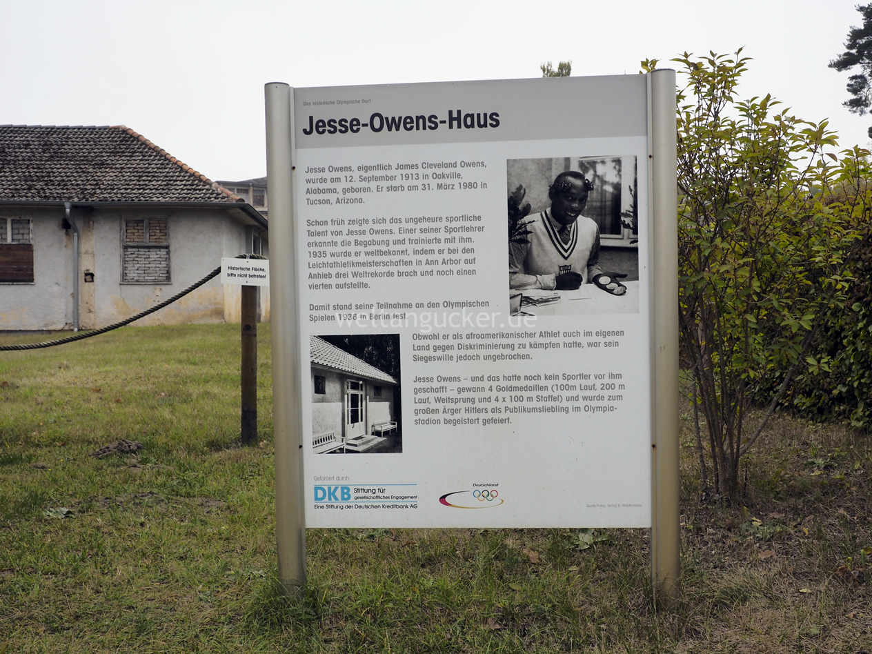 Jesse-Owens Haus im Olympischen Dorf von 1936 (Elstal, Brandenburg, Deutschland)