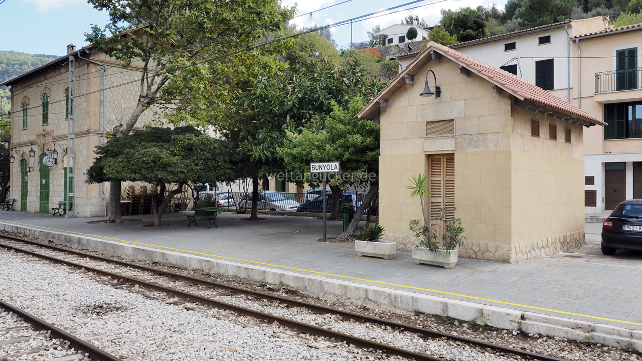 Bahnhof von Bunyola (Mallorca, Balearen, Spanien)
