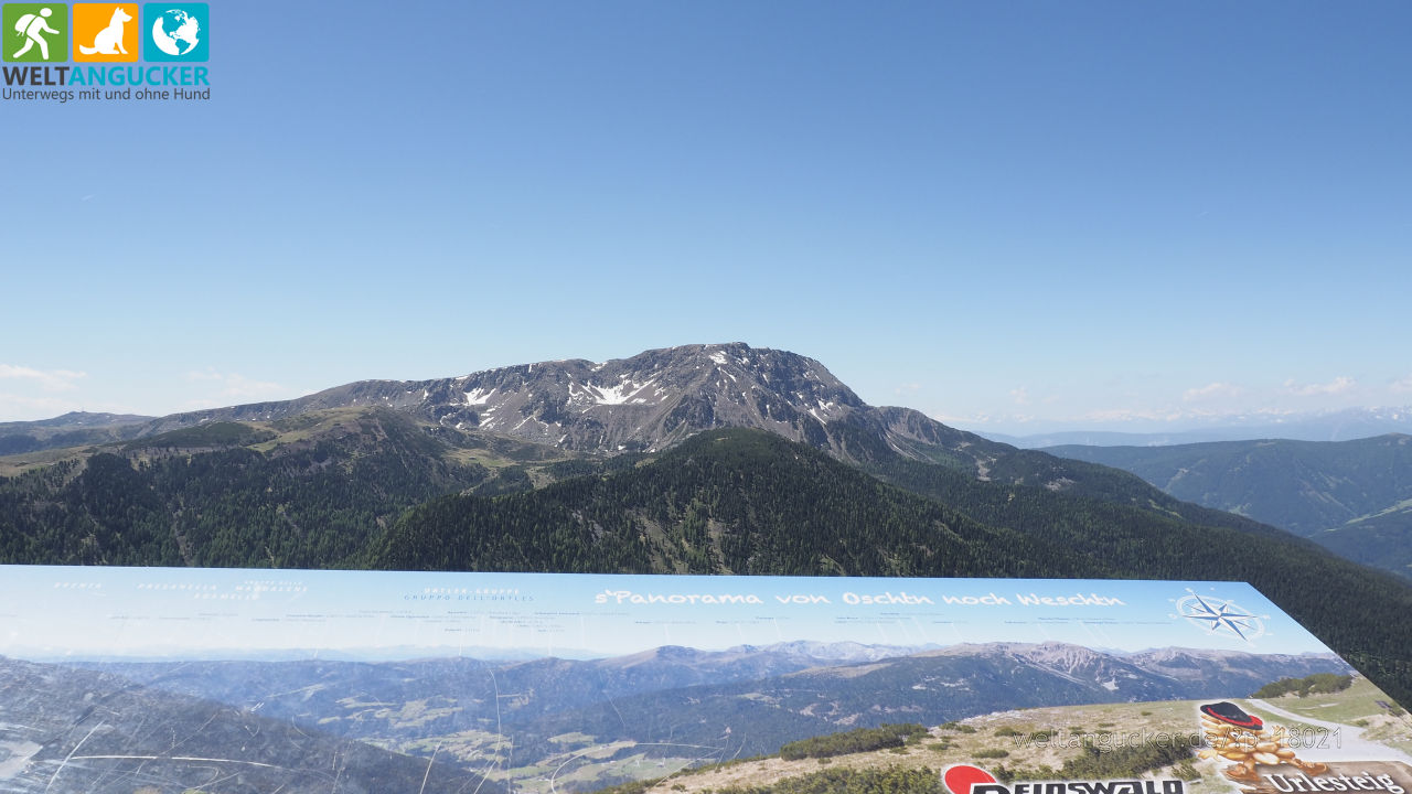 7/8 - "s'Panorama von Oschtn noch Weschtn" auf dem Urlesteig (Sarntal, Südtirol, Italien)