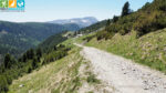 Blick auf die Getrumalm am Wanderweg 7 zum Latzfonser Kreuz (Sarntal, Südtirol, Italien)