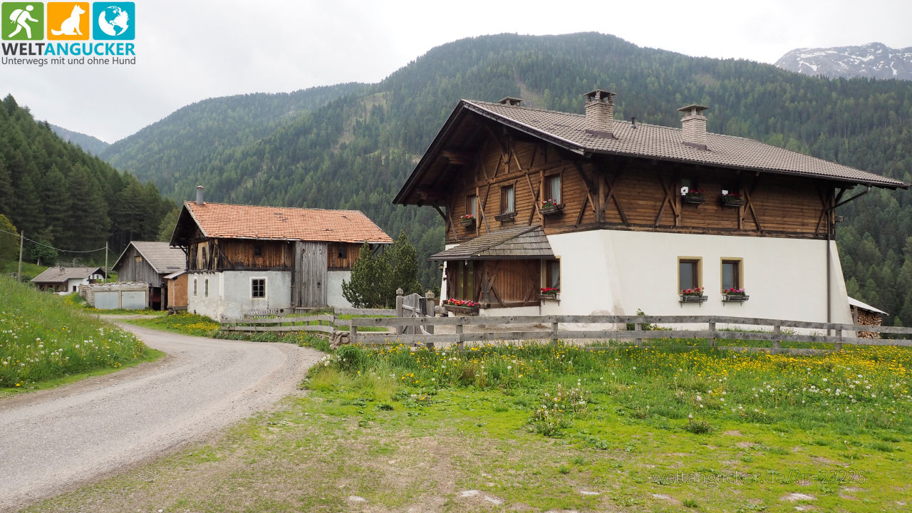 Wanderweg von den Reinswalder Mühlen zur Gondelbahn (Sarntal, Südtirol, Italien)