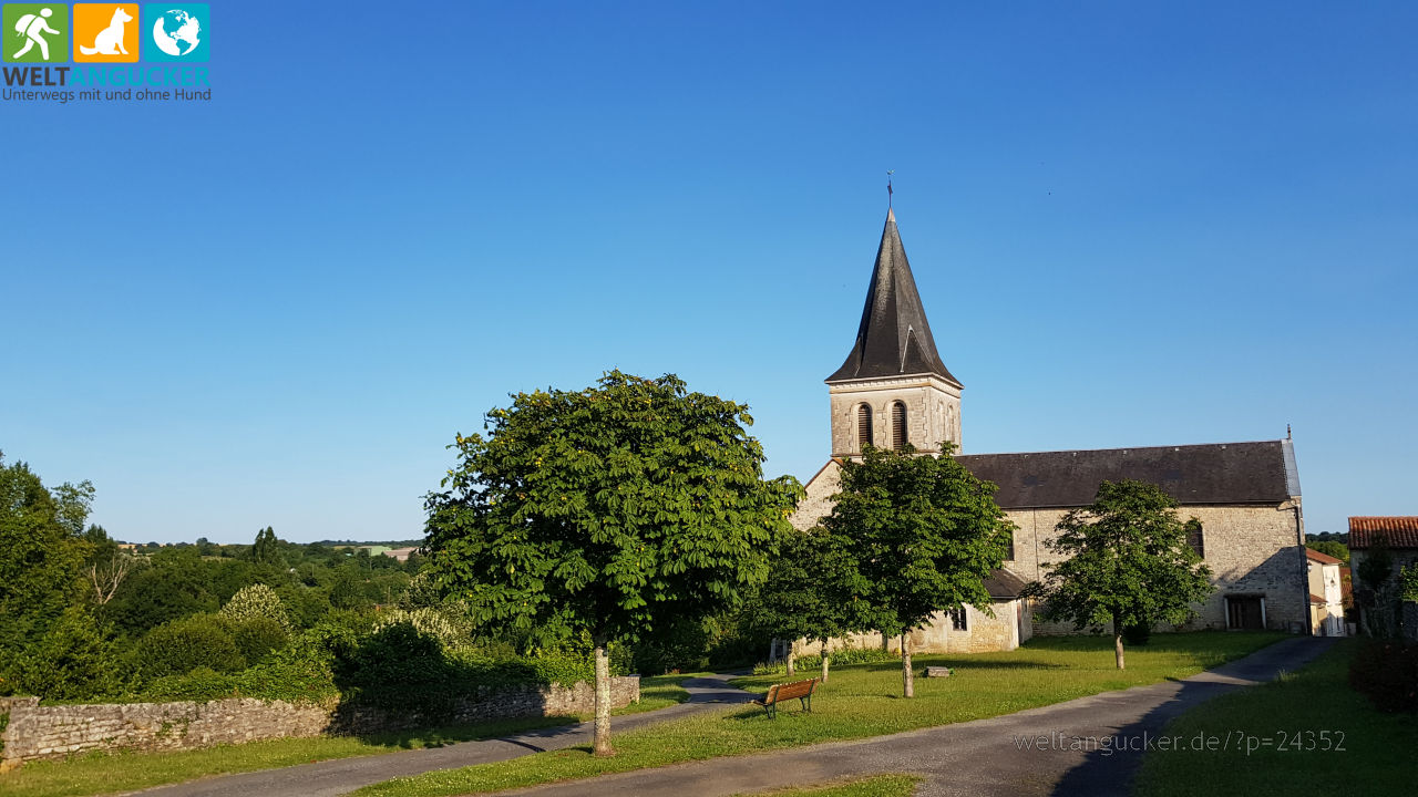 L'Eglise Saint-Médard in Verteuil-sur-Charente (Charente, Nouvelle-Aquitaine, Frankreich)