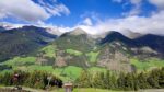 Blick vom Wanderweg 33 auf die Zillertaler Alpen